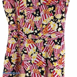 Popcorn Print Dress Retrolicious Sz S